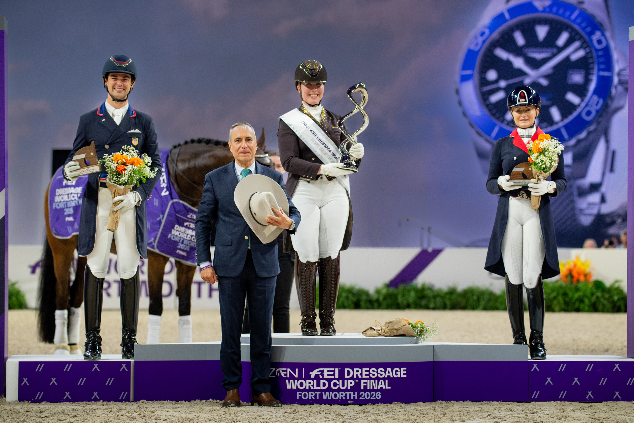 Podium Puchar Swiata fot FEI_Shannon Brinkman